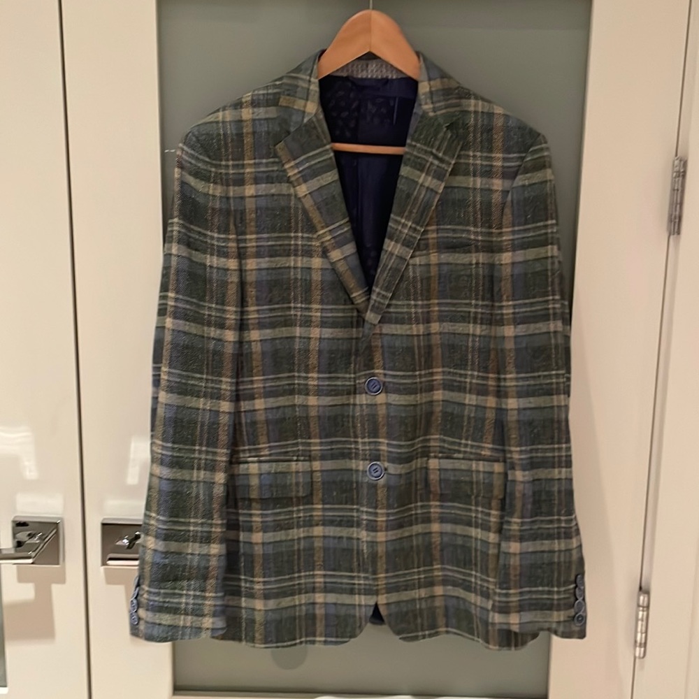 Authentic Etro Jacket, Sport Jacket, 75% silk and 25% linen, Size 48